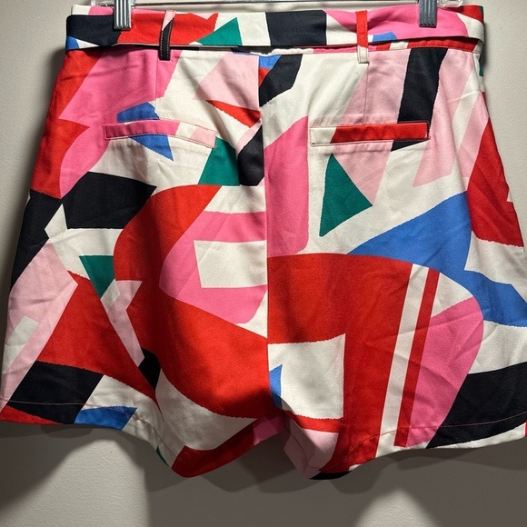 Lili Sidonio Short Geo Printed Funky Multicolor Broken Glass Pattern. NWT Large - Picture 11 of 16